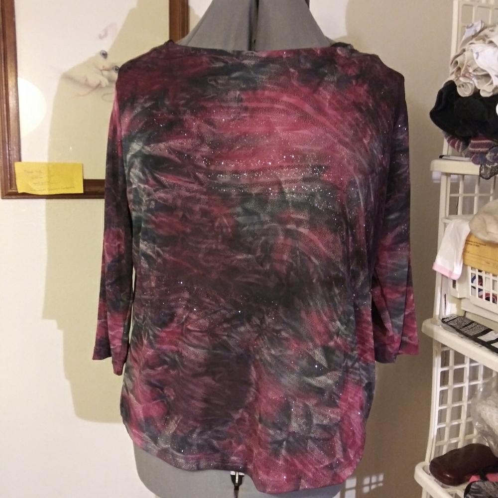 1X Blouse with Glitter